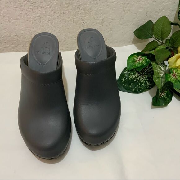NOSOX Pepper Clogs Mules Gray tan size 6 - Picture 4 of 12